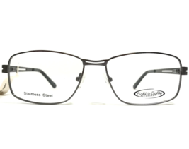 Eight to Eighty Eyeglasses Frames ADAM GUN Gray Square Full Rim 58-17-145 - £43.84 GBP