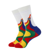 Rainbow Paint Brush Socks from the Sock Panda (Adult Medium) - $9.90
