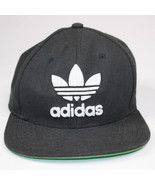 Adidas Originals Trefoil Chain Snapback Flatbill Hat Black And White Bal... - £9.19 GBP