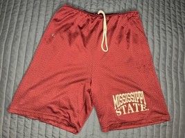 Vintage Russell Athletic Mississippi State Bulldogs Gym Shorts Youth Large - £11.90 GBP