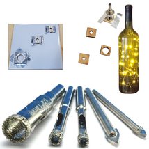 Diamond Tile Drill Bit Kit Diamond Glass and Porcelain Drill Bit Set 5 P... - $9.88+