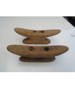 8 " x 3"   SOLID HARDWOOD Teak or Mahogany Sailboat Rowboat CLEAT  Hand Made - $34.64