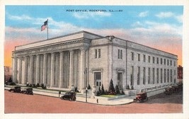 Rockford Illinois Post Office &amp; Federal Building USA Postcard J1 - £3.32 GBP