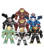 7Pcs Marvel Super Hero Hulkbuster Minifigure Iron Patriot War Machine Mi... - $35.99