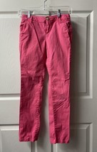 Old Navy Pants Girls Size 16 Pink  Straight Leg Barbiecore Adjustable Waist - £9.13 GBP
