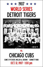1907 Detroit Tigers Vs Chicago Cubs 8X10 Poster Photo Baseball Picture Mlb - £3.93 GBP