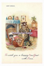 rp00719 - Louis Wain Cats - Cats Cradle - print 6x4 - £2.19 GBP