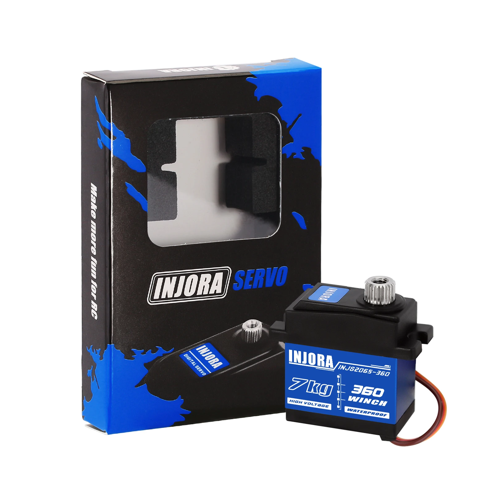 [INJS2065-360 Servo] INJORA INJS2065-360 Waterproof 7KG Winch Servo &amp; To... - $34.78