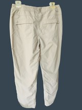 The North Face Ladies Regular Khaki Zip Button Front Drawstring Long Pants Euc 4 - £16.53 GBP