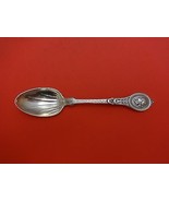 Medallion Coin by Kidney &amp; Johnson Coin Silver Ice Cream Spoon with Line... - £100.42 GBP