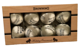 Browning Christmas 8 Hunting Wildlife Artwork Pearlescent Ornaments 2010... - $15.07