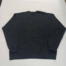 During Men's Black Long Sleeve Pullover Graphic Sweatshirt Measured Chest 46" image 2