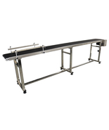 118x15.7inch Industrial PVC Flat Belt Conveyor with Double Guardrail 110... - $1,265.00