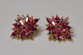 Beautiful Pink Joan Rivers Stud Earrings - £31.63 GBP