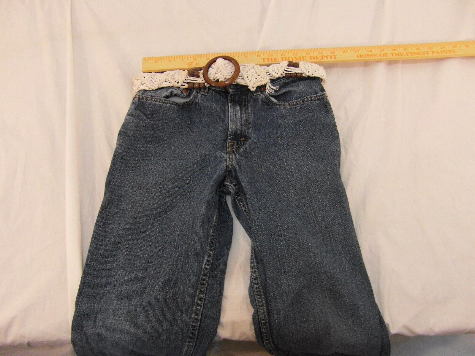 Children Youth Unisex Levi's 550 Relaxed Fit 16 Slim With Braided Belt 32560 - $20.24