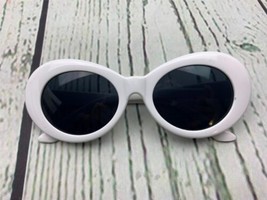 White Clout Goggles Sunglasses Women Men Retro Oval Sunglasses Girls Boys - £12.22 GBP
