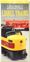 Greenberg&#39;s Guide To Lionel Trains Pocket Price Guide Booklet 1901-1997 ... - $3.00