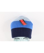 NOS Vtg 90s Streetwear Ribbed Knit Color Block Winter Beanie Hat Cap Wom... - $47.20 CAD