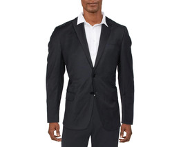 AX Armani Exchange Men&#39;s Modern-Fit Wool Pindot Blazer in Midnight Blue-40S - $140.99