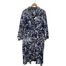 Attitudes by Renée Button Down Midi Print Dress Shirt Dressy 2XP New - $909.88 MXN