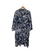 Attitudes by Renée Button Down Midi Print Dress Shirt Dressy 2XP New - $50.00