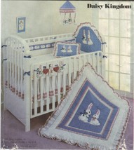 Baby Nursery Bunny Quilt Fitted Sheet Headboard Dust Ruffle Bumpers Sew Pattern - £10.96 GBP