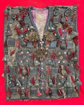 Yoruba Tribe Magnificent Old Hunter’s Vest With Amulets &amp; Magic Bundles ... - £386.83 GBP