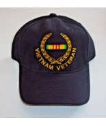 NEW MADE IN THE USA BLACK VIETNAM WAR VETERAN CAP HAT ONE SIZE FITS ALL - $15.65