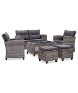  Garden Sofa Set of 6 Dark grey - €739,50 EUR