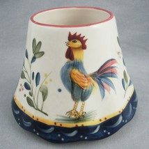 Ceramic Country Rooster Small Candle Shade Jar Topper Farmhouse Home Interiors - £6.89 GBP