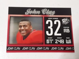 John Clay Pittsburgh Steelers Wisconsin Badgers 2011 Press Pass Card #43 - £0.76 GBP