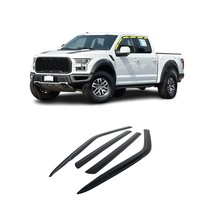 Rain Guards for Ford F150 Crew Cab 2015-2020 (4PCs) Smoke Tinted Tape-On Style - £96.71 GBP