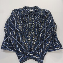 Charter Club Petite Women's Black/Blue Full Button Denim Jacket Size P/L image 14
