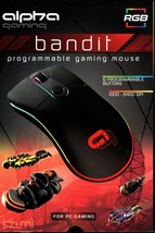 New Tzumi Alpha Gaming Bandit Programmable Usb Rgb Gaming Mouse - Free Ship! - £15.89 GBP