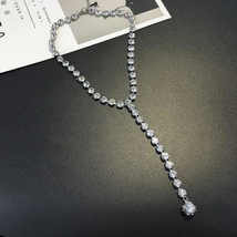 Diamond Tassel Sweater Chain Necklace - $99.00