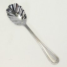 Towle Hotel Beaded Sugar Shell Spoon 6 1/8&quot; Stainless - $4.89