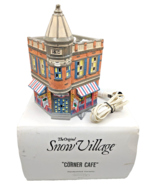 Dept 56 Original Snow Village Corner Cafe w/ Box &amp; Light #51241 - $38.61