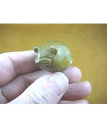 (Y-MOU-556) TAN Roly Poly Mouse Mice gemstone STONE carving gem FAT figu... - £11.01 GBP