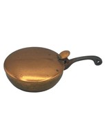 Vintage Small Miniature Copper Hinged Lid Lidded Popcorn Bed Pan 3&quot; Diam... - $18.66