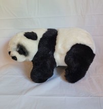 Wishpets Patsy Panda Bear 1997 Vintage Stuffed Plush Animal Leather Nose - $39.55