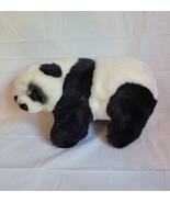 Wishpets Patsy Panda Bear 1997 Vintage Stuffed Plush Animal Leather Nose - £31.69 GBP