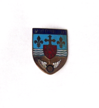 WWII Droit et Fidele Va! Heraldic Crest Lapel Badge Pin - $9.89