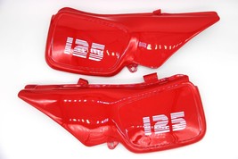 fits Suzuki Ts125 Er  Side Cover Panels Set Red LH RH - £50.28 GBP