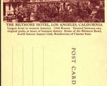 Los Angeles Biltmore Unused Guest Stationary Postcard California 1930s-1... - £12.58 GBP