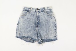 Vintage 90s Gap Womens Size 7 Distressed Cut Off Acid Wash Denim Jean Shorts USA - £46.70 GBP
