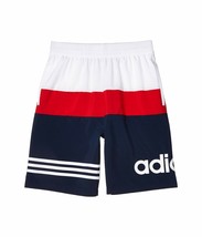 adidas Kids Boy's Color-Block Shorts (youth 14/16) White Size Large - $22.93