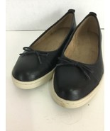 Women’s Clarks Artisan Comfort Black Leather Slip On Ballet Flats Shoes ... - £21.63 GBP