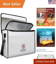 Fireproof Document Bag - Fireproof Box [Thermal Insulated] Fireproof Saf... - $49.89