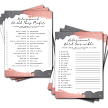50 Rose Gold Retirement Party Games for Women Word Scramble Would They P... - $15.99