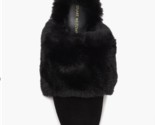 Stuart Weitzman Edie Chill Faux Fur &amp; Suede Mule in Black - Size 8.5 $39... - $59.36